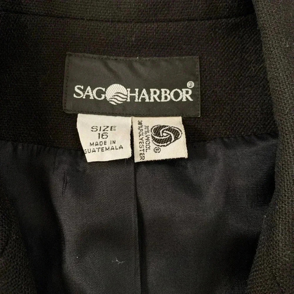Vintage wool Black blazer - Picture 5 of 6